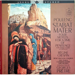 Régine Crespin / Les Chœurs René Duclos / Orchestre De La Société Des Concerts Du Conservatoire / Georges Prêtre / Francis Poulenc Stabat Mater Vinyl 