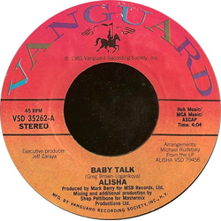 Alisha Baby Talk Vinyl 7" USED