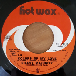 Silent Majority (4) Frightened Girl / Colors Of My Love Vinyl 7" USED