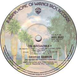 George Benson On Broadway Vinyl 7" USED