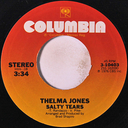 Thelma Jones Salty Tears Vinyl 7" USED