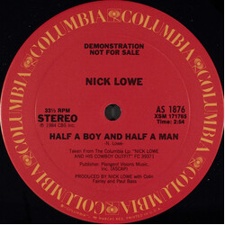 Nick Lowe Half A Boy And Half A Man Vinyl 12" USED