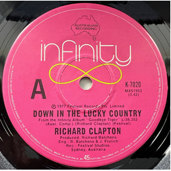 Richard Clapton Down In The Lucky Country Vinyl 7" USED