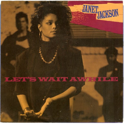 Janet Jackson Let's Wait Awhile Vinyl 7" USED