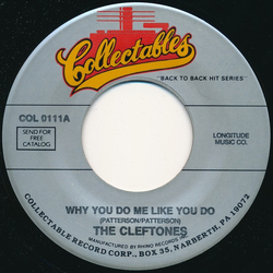The Cleftones Why You Do Me Like You Do / You Baby You Vinyl 7" USED