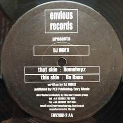 DJ Index Homeboyz / Da Bass Vinyl 12" USED