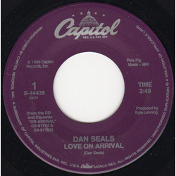 Dan Seals Love On Arrival Vinyl 7" USED
