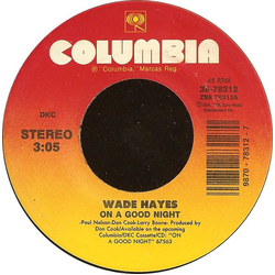 Wade Hayes On A Good Night Vinyl 7" USED