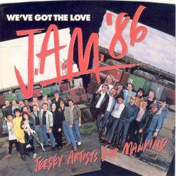 Jersey Artists For Mankind We've Got The Love Vinyl 7" USED