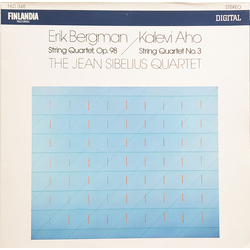 Jean Sibelius Quartet / Erik Bergman / Kalevi Aho Bergman: String Quartet, Op. 98 / Aho: String Quartet No. 3 Vinyl LP USED