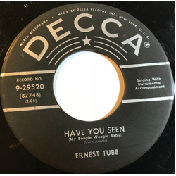 Ernest Tubb Have You Seen (My Boogie Woogie Baby) / It's A Lonely World Vinyl 7" USED