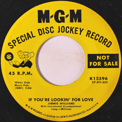 Jimmie Williams If You're Lookin' For Love / Do You Know Vinyl 7" USED