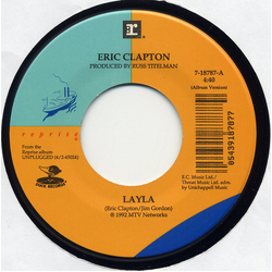 Eric Clapton Layla Vinyl 7" USED