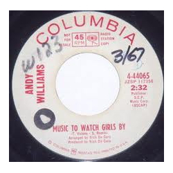 Andy Williams Music To Watch Girls By / The Face I Love Vinyl 7" USED