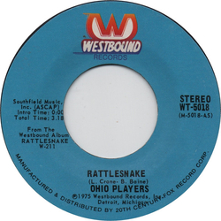 Ohio Players Rattlesnake / Gone Forever Vinyl 7" USED