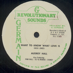 Audrey Hall I Want To Know What Love Is Vinyl 12" USED