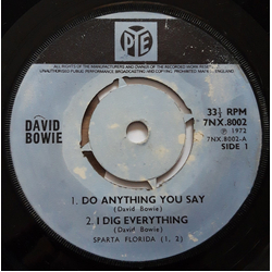 David Bowie Do Anything You Say Vinyl 7" USED