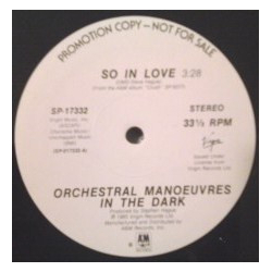 Orchestral Manoeuvres In The Dark So In Love Vinyl 12" USED