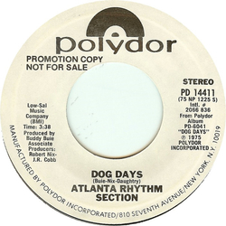 Atlanta Rhythm Section Dog Days Vinyl 7" USED