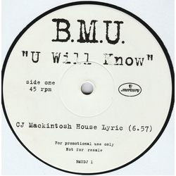 B.M.U. U Will Know Vinyl 12" USED
