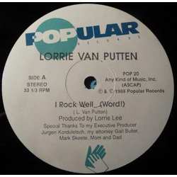 Lorrie Van Putten I Rock Well (Word!) Vinyl 12" USED