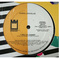 Carol Douglas I Got The Answer Vinyl 12" USED