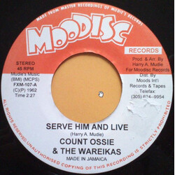 Count Ossie / The Wareikas Serve Him And Live USED VINYL 7INCH 45 RPM REISSUE
