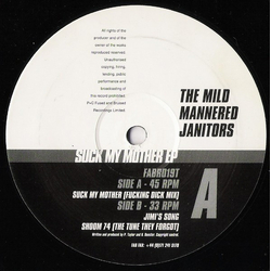 Mild Mannered Janitors Suck My Mother EP Vinyl 12" USED