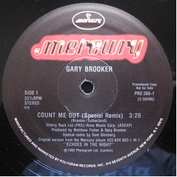 Gary Brooker Count Me Out / Echoes In The Night Vinyl 12" USED