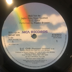 Peabo Bryson D.C. Cab / Knock Me On My Feet (Instrumental) Vinyl 12" USED