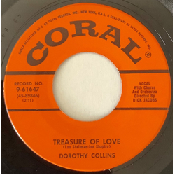 Dorothy Collins Treasure Of Love / He's Got Me Hook, Line, And Sinker Vinyl 7" USED