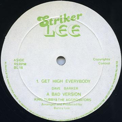 Dave Barker (2) Get High Everybody / Run For Cover Prince Jammy's Vinyl 12" USED