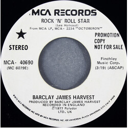 Barclay James Harvest Rock 'N' Roll Star Vinyl 7" USED