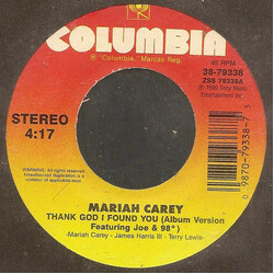 Mariah Carey / Joe / 98 Degrees Thank God I Found You USED VINYL 7INCH 45 RPM SINGLE STEREO
