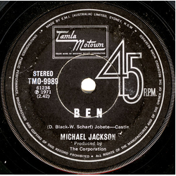 Michael Jackson Ben Vinyl 7" USED