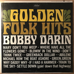 Bobby Darin Golden Folk Hits Vinyl LP USED