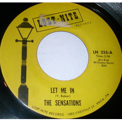 The Sensations (2) Let Me In / Oh Yes I'll Be True Vinyl 7" USED