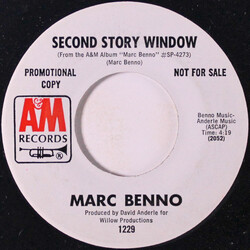 Marc Benno Second Story Window / Good Year USED VINYL 7INCH 45 RPM SINGLE PROMO