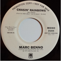 Marc Benno Chasin' Rainbows USED VINYL 7INCH 45 RPM PROMO STEREO MONO