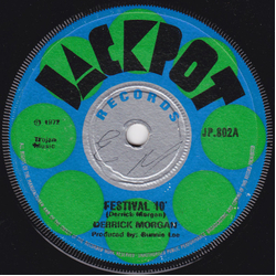 Derrick Morgan Festival 10 Vinyl 7" USED