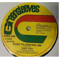 Tony Tuff Good To Control Me USED VINYL 12INCH 45 RPM