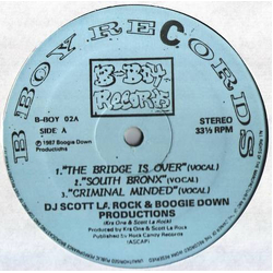DJ Scott La Rock / Boogie Down Productions The Bridge Is Over / South Bronx / Criminal Minded Vinyl 12" USED