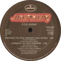 O'Chi Brown Whenever You Need Somebody Vinyl 12" USED