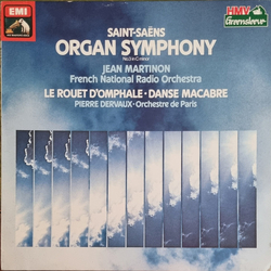 Camille Saint-Saëns / Jean Martinon / Pierre Dervaux (2) Organ Symphony No.3 C-Minor / Le Rouet D'Omphale - Danse Macabre Vinyl LP USED