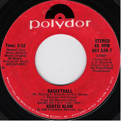 Kurtis Blow / Ralph MacDonald Basketball / (It's) The Game Vinyl 7" USED