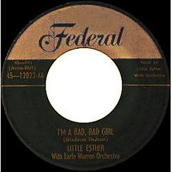 Esther Phillips / Earle Warren Orchestra Don't Make A Fool Out Of Me / I'm A Bad, Bad Girl Vinyl 7" USED