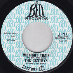 The Gentrys Midnight Train Vinyl 7" USED