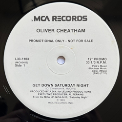 Oliver Cheatham Get Down Saturday Night Vinyl 12" USED