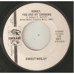 Ernest Mosley Honey, You Are My Sunshine Vinyl 7" USED