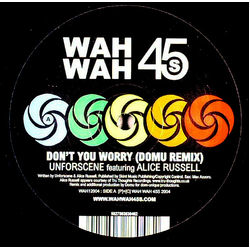 Unforscene Don't You Worry (Domu Remixes) Vinyl 12" USED